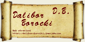 Dalibor Borocki vizit kartica